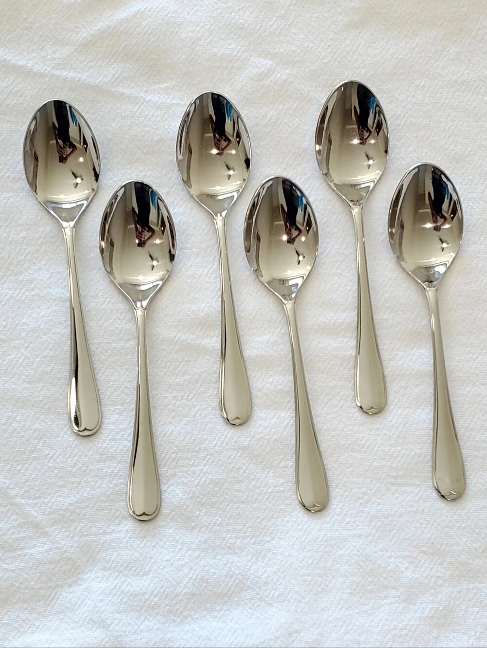 WMF Set 6 Cromargan Germany 18/10 Stainless Steel Coffee Spoons, Vintage, MCM